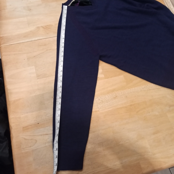 Robert Graham Cottage V-Neck Sweater Dark Navy Blue Wool Cashmere Men's - Picture 6 of 11